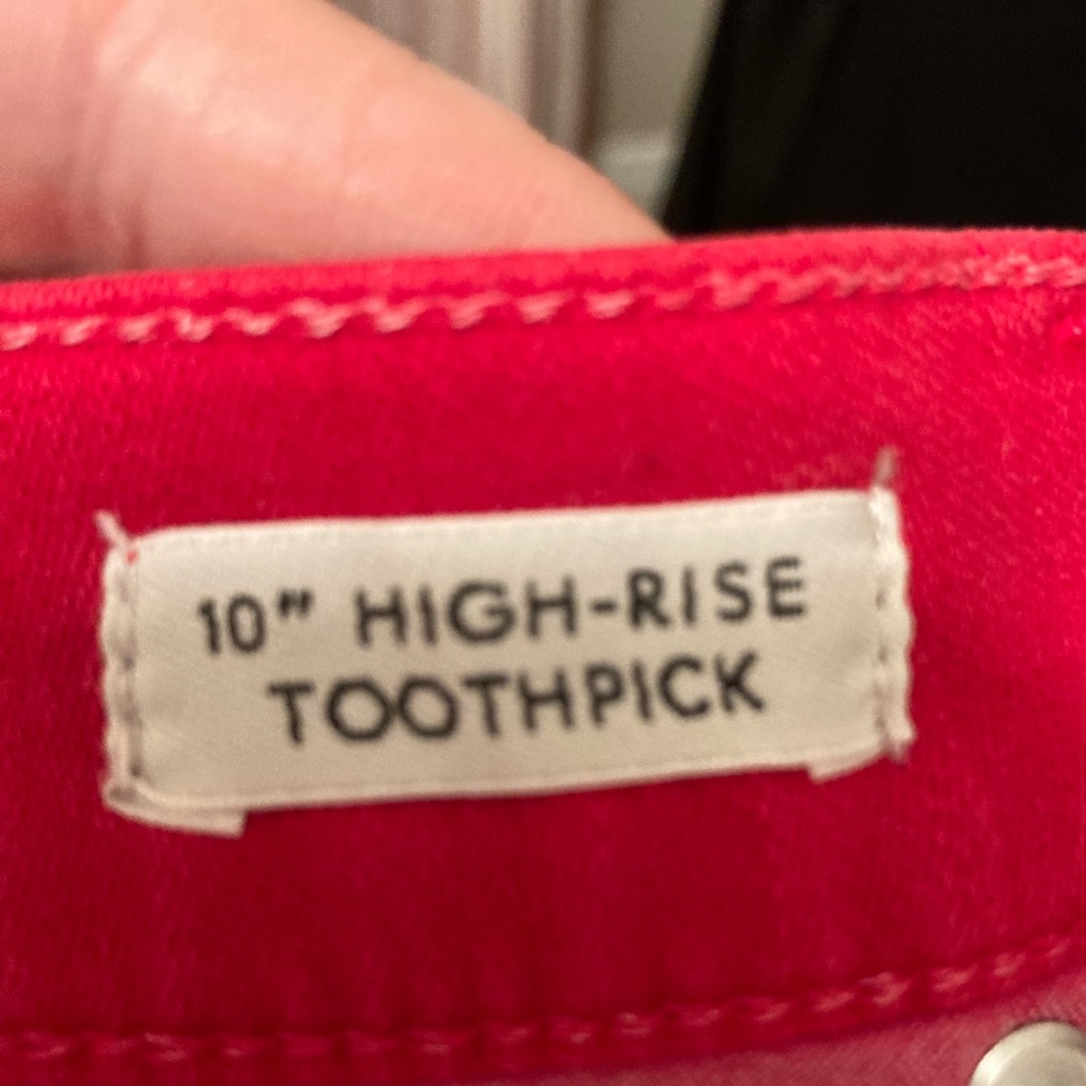 J Crew Red Jeans - Picture 3 of 4